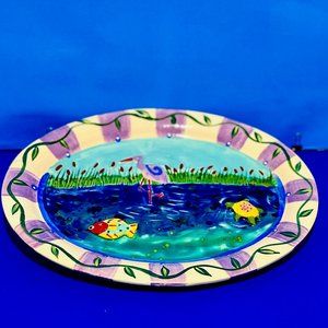 NEW… 18” Nautical Serving Platter, by Chesapeake Bay Company, Decorative Ceramic